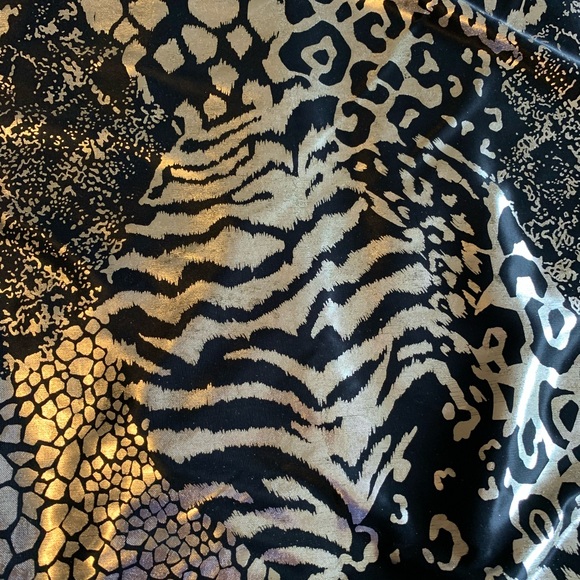 Vintage 80s silver and black blouse - Picture 4 of 7